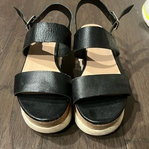Steve Madden Krista Platform Sandals Black